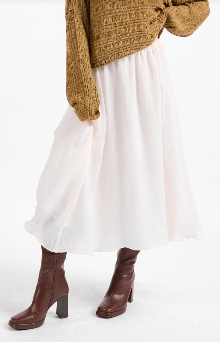 Sadie & Sage Sepia Sky Midi Skirt