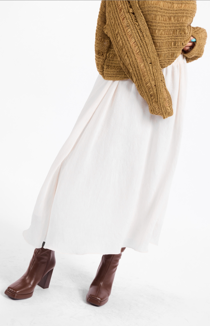 Sadie & Sage Sepia Sky Midi Skirt