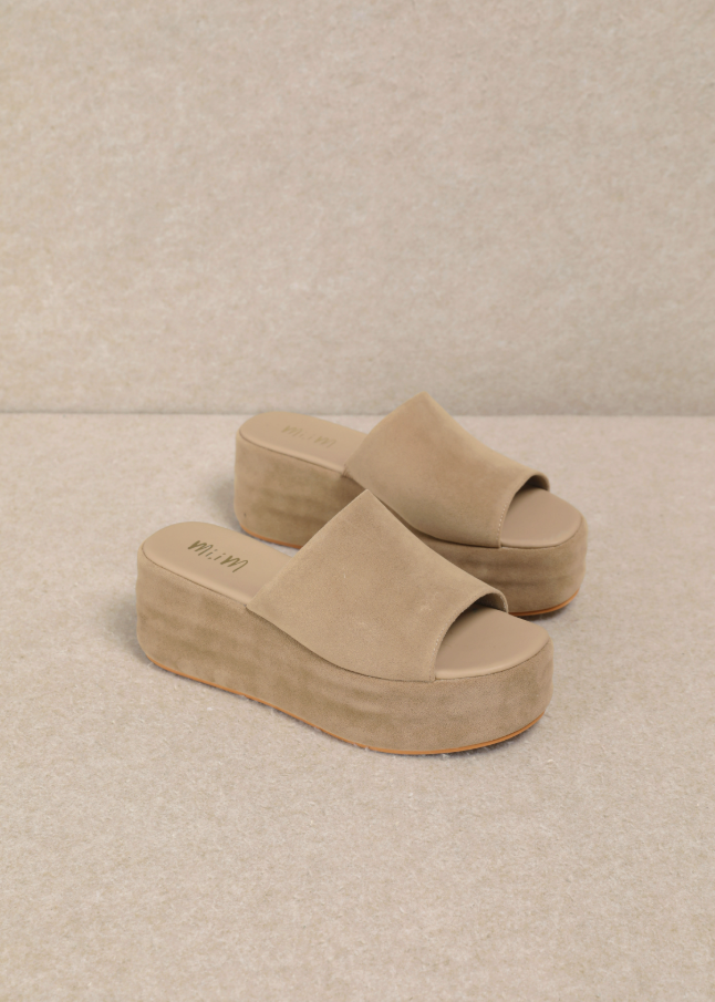 MiiM Harbor Platform Slide Sandals