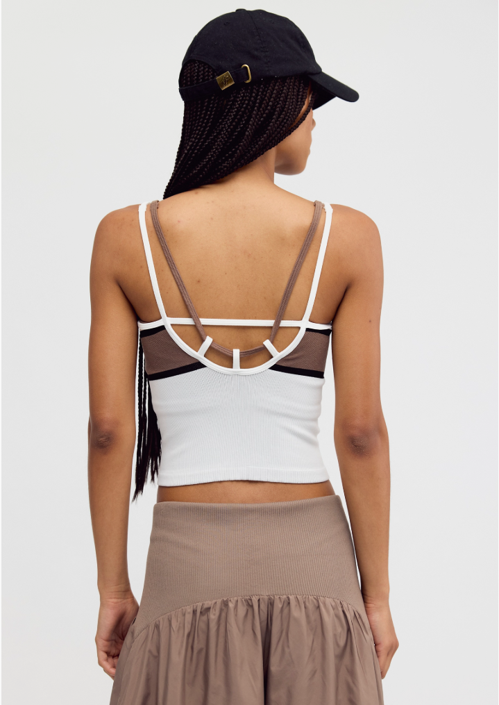 Free People All Clear Coastline Stripe Tank