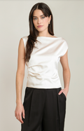 Dex Draped Satin Top