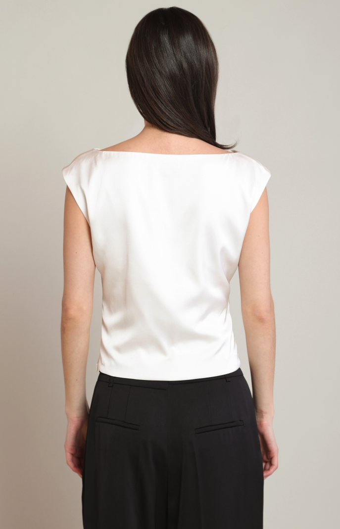 Dex Draped Satin Top