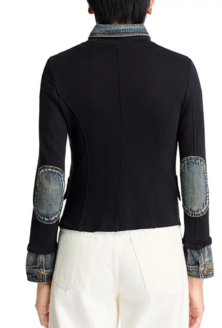 Clarissa Mixed Media Denim Jacket