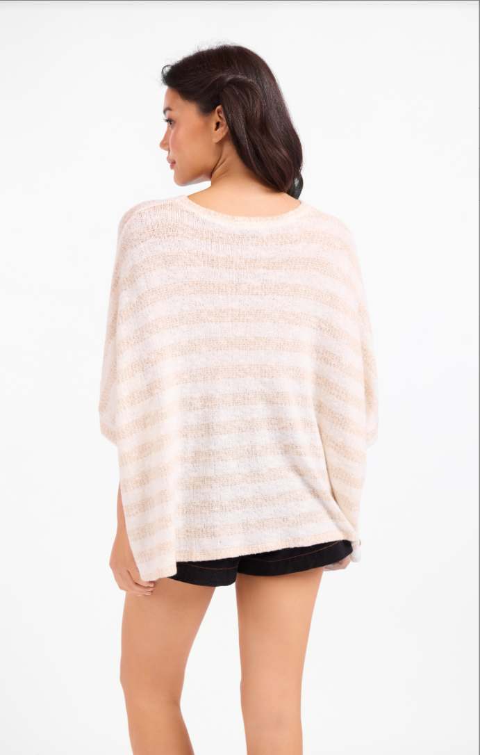 Sadie & Sage Billie Stripe Brushed Dolman