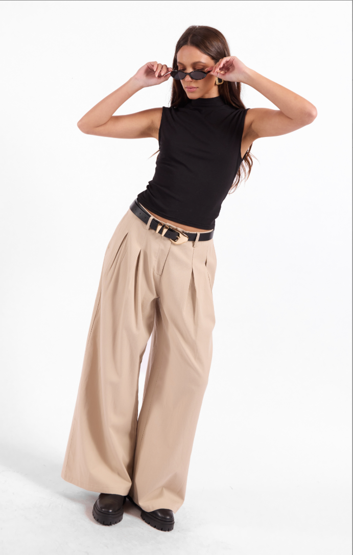 Sage the Label Coralie Mock Neck Top