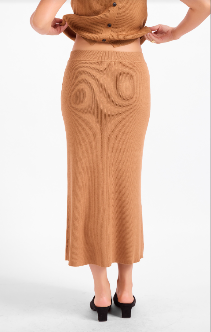 Sadie & Sage Maple Leaf Sweater Midi Skirt