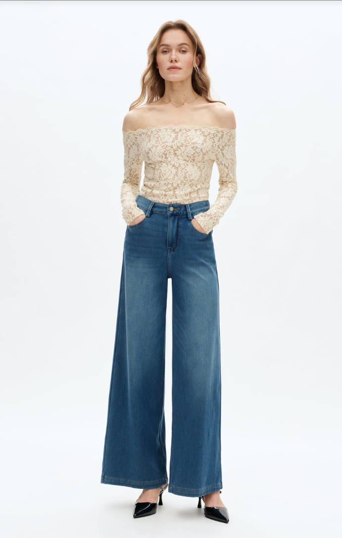 Bayeas High Rise Wide Leg Jeans