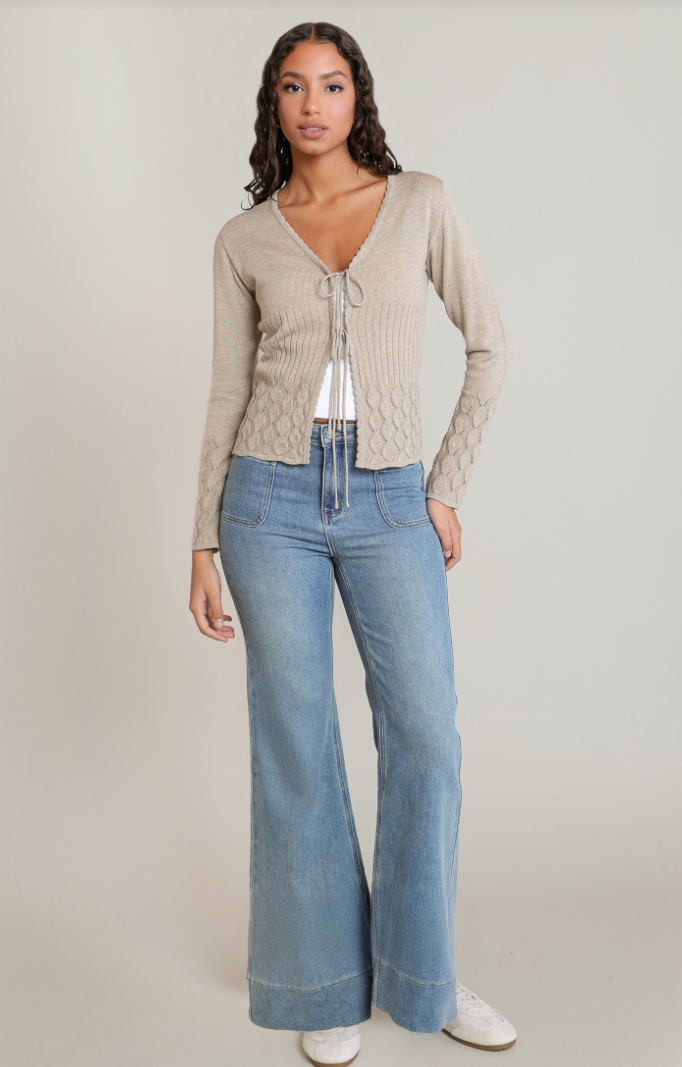 Dex Front Tie Cardigan