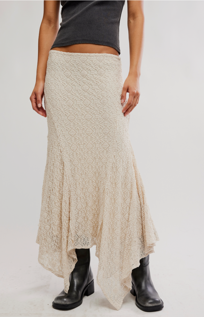 Free People Bella Lace Mermaid Skirt