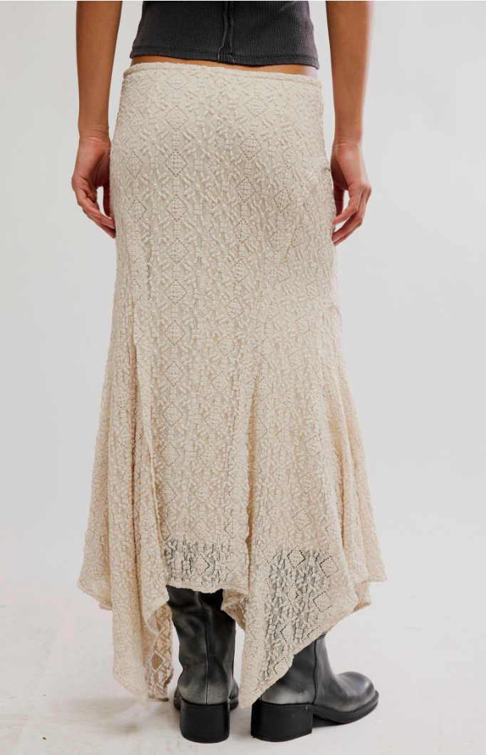 Free People Bella Lace Mermaid Skirt