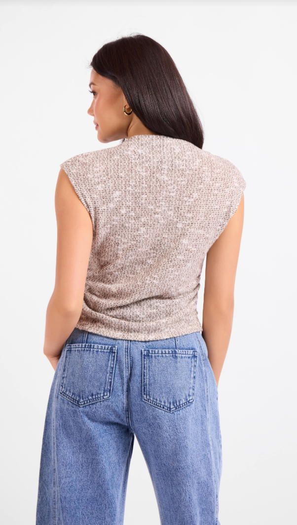 Sadie & Sage Billie Ruched Knit Top