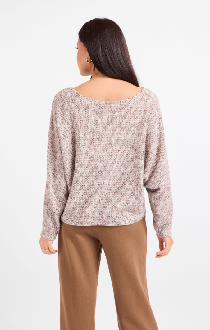 Sadie & Sage Billie Dolman Slv Knit Top