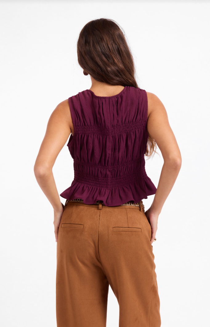 Sage the Label Scarlett Ruched Tank