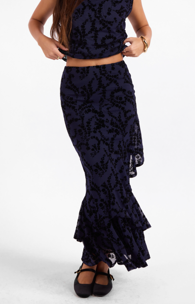 Sage the Label Begonia Mesh Skirt