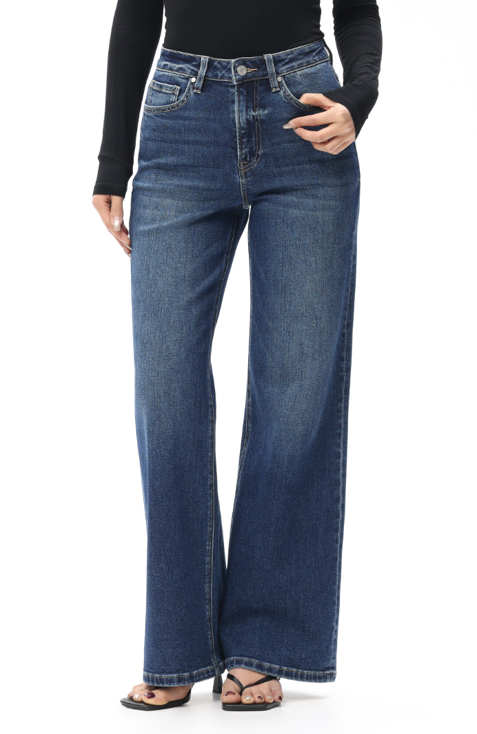 Bayeas High Rise Straight Leg Jean