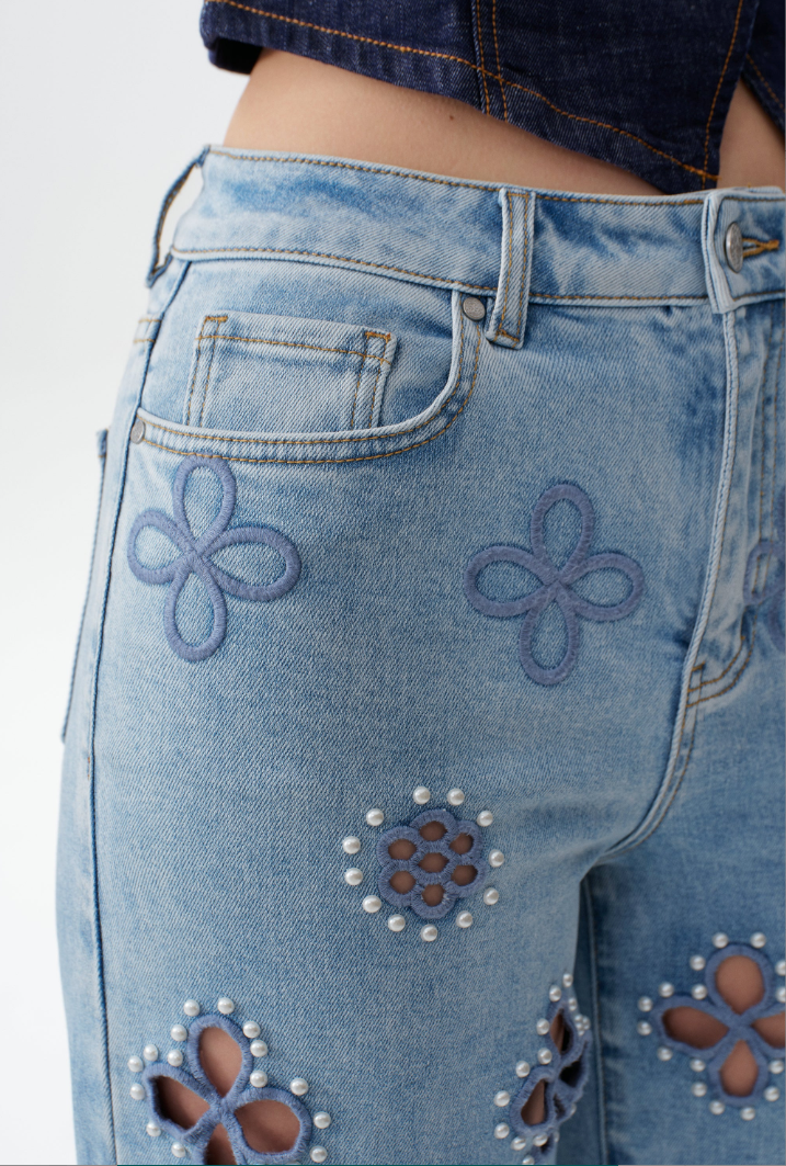 Bayeas High Rise Straight Jeans