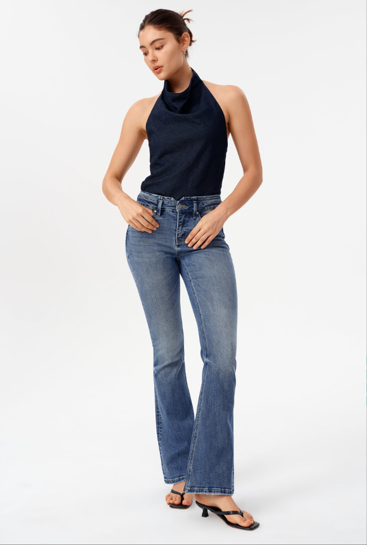 Bayeas Barcelona High Rise Flare Jeans