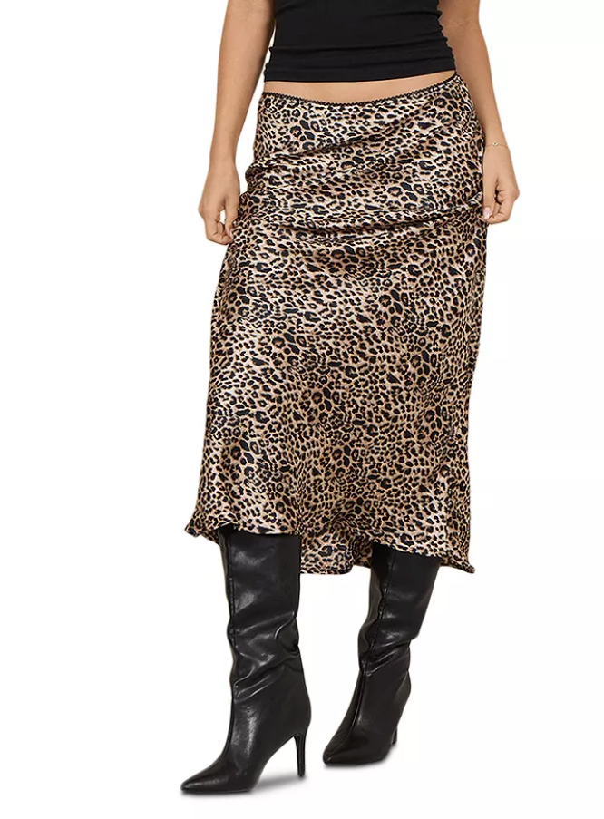 Wild Child Satin Maxi Skirt
