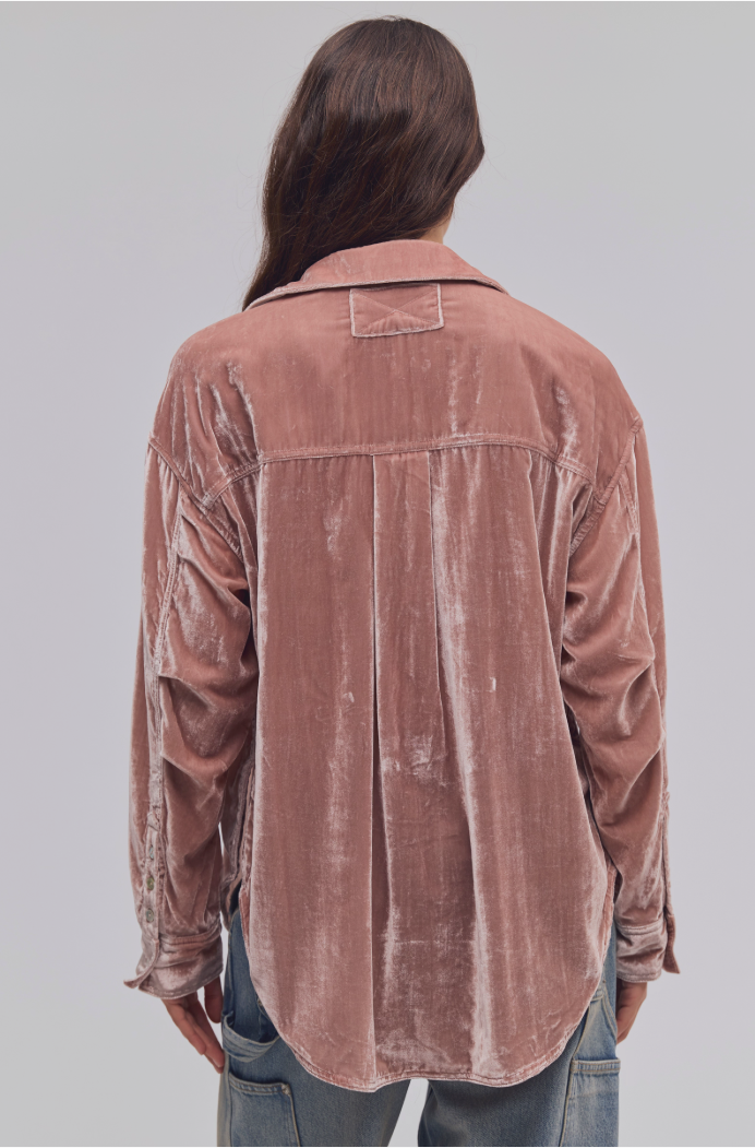 Free People Lexi Velvet Shirt