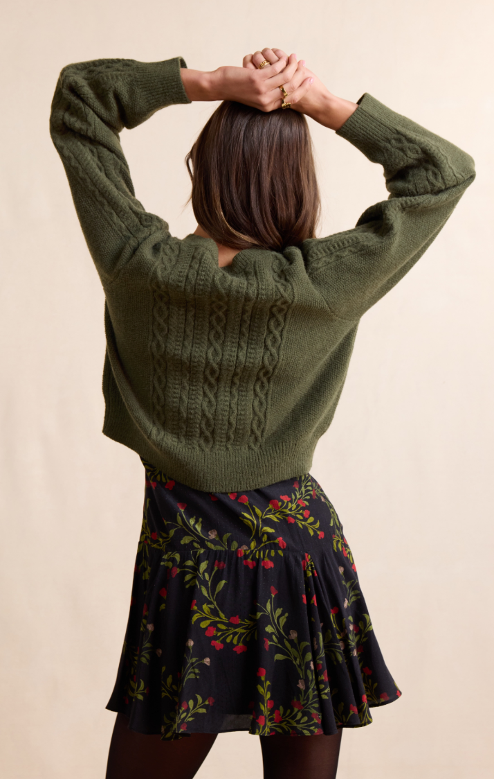 Sadie & Sage Vivienne Cable Knit Sweater