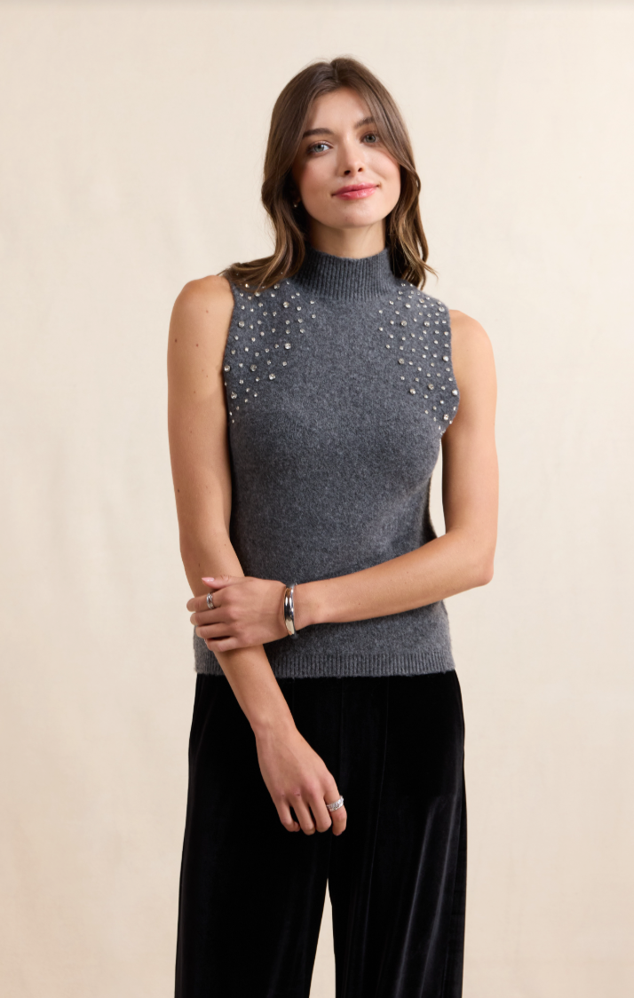 Sadie & Sage Shelby Embellished Sweater Vest