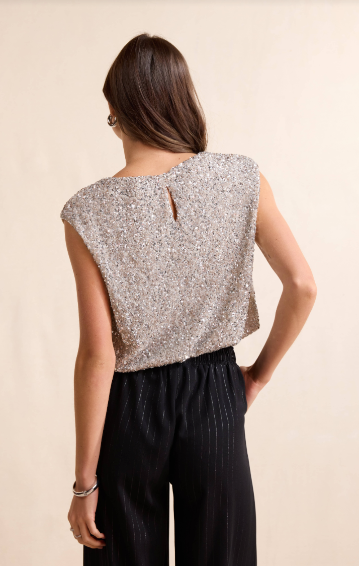 Sadie & Sage Luster Sequin Cami Top
