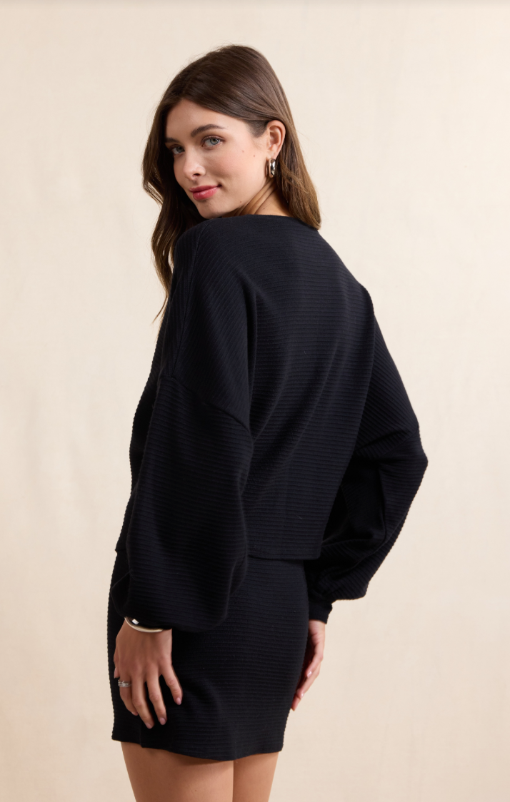 Sadie & Sage On A Stroll Crew Neck Dolman Slv Top