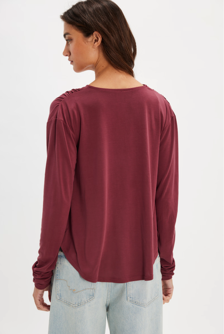 Free People Jane Long Sleeve Top