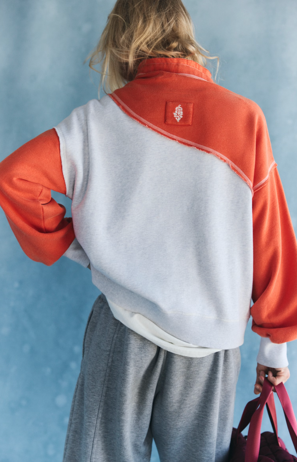 Free People Colorblock Homestretch Pullover