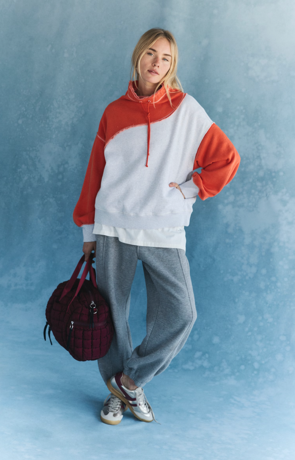 Free People Colorblock Homestretch Pullover