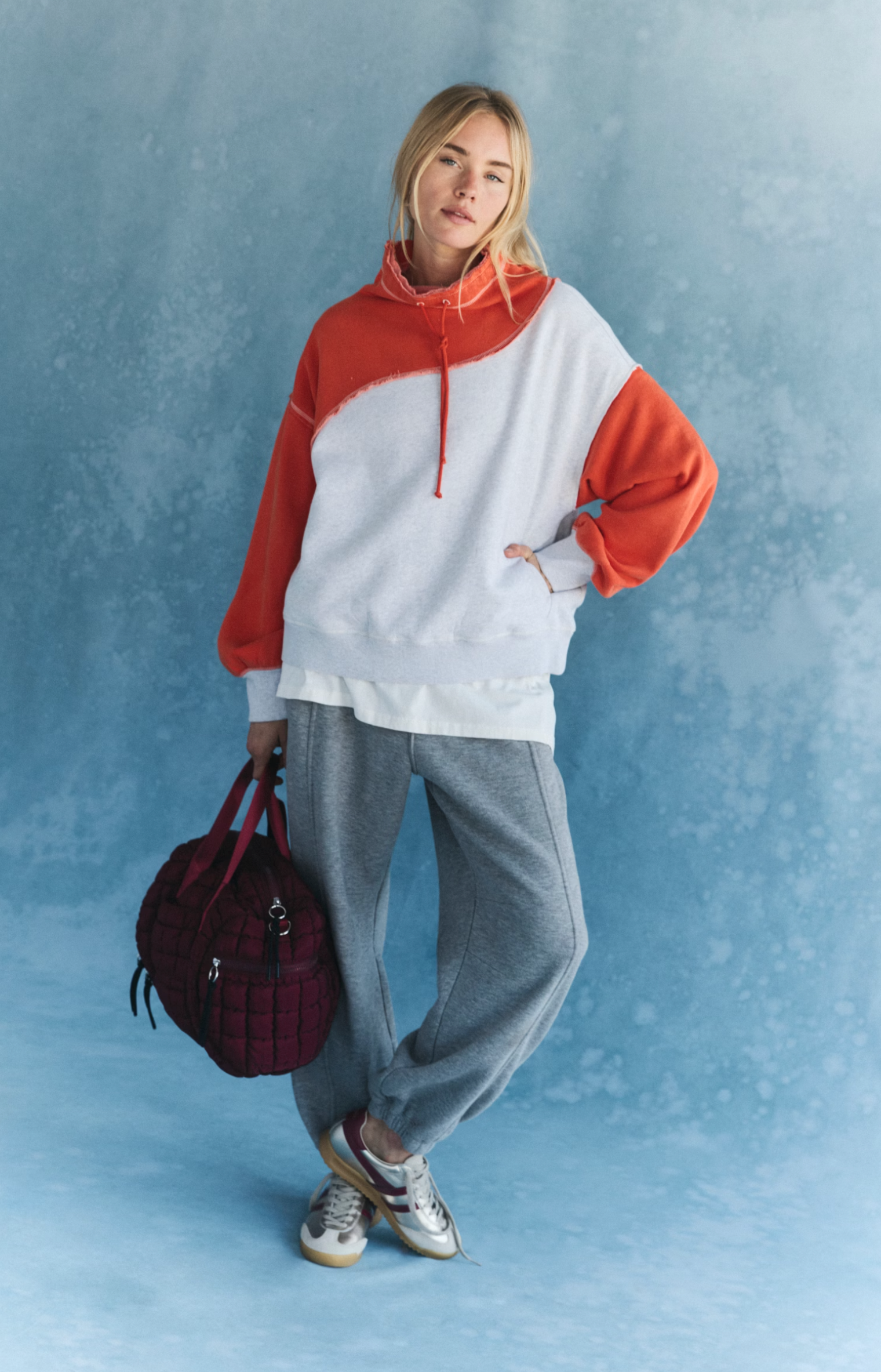 Free People Colorblock Homestretch Pullover