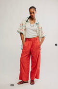 Free People Days End Linen Pull On Pant