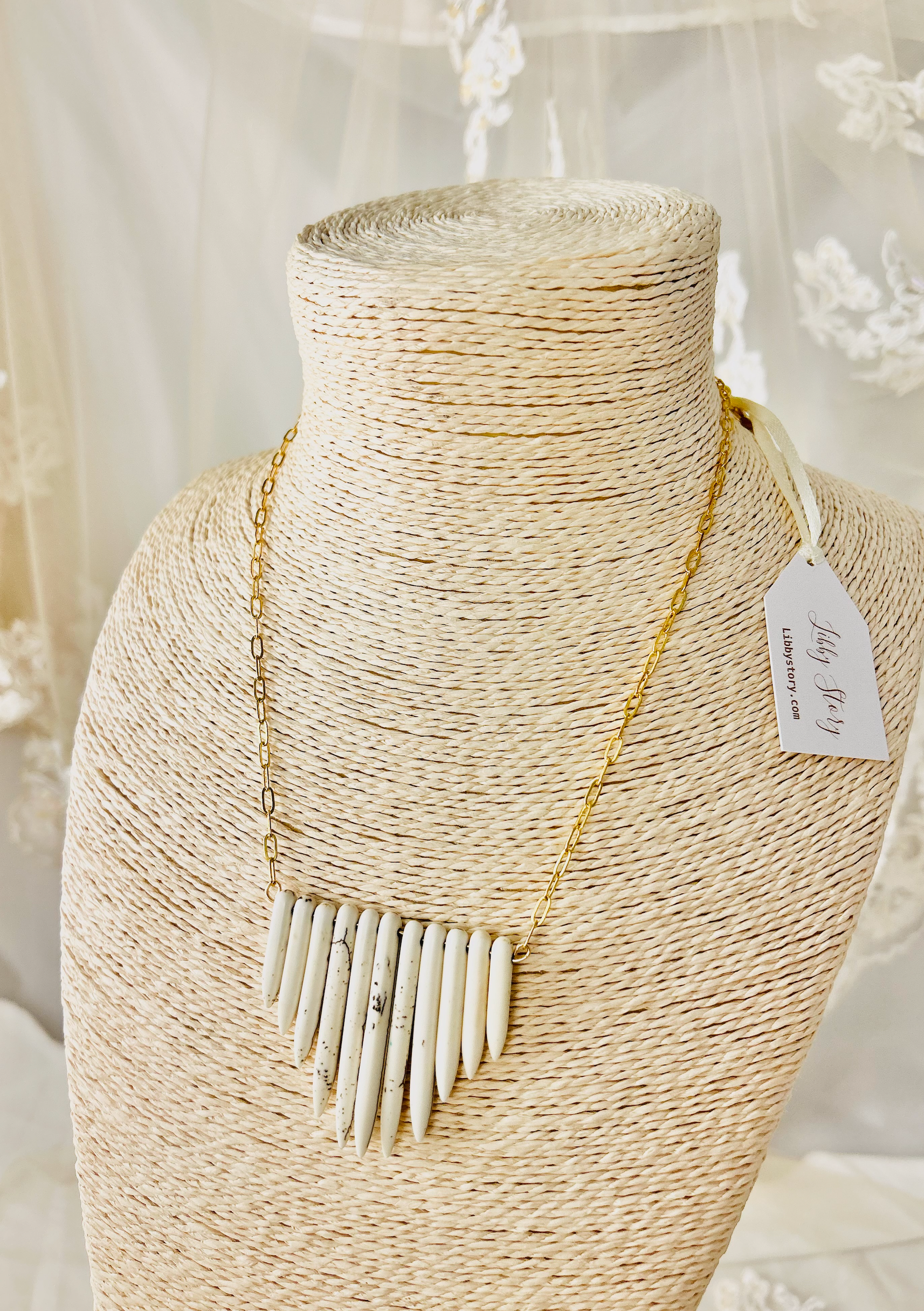 Bone Dagger Necklace