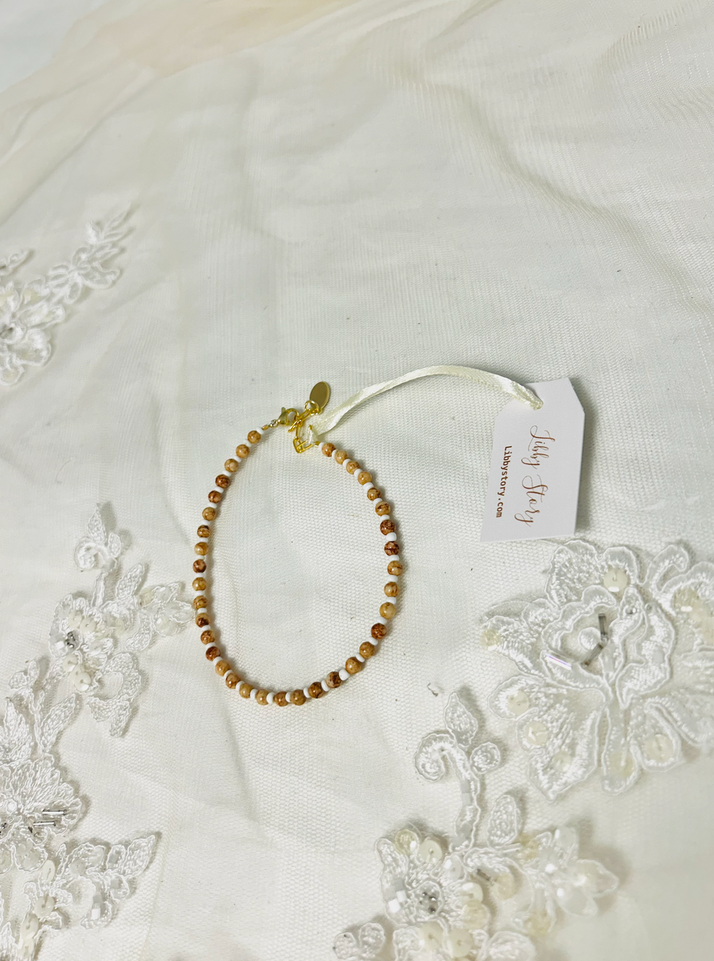 Wooden Beaded Anklet