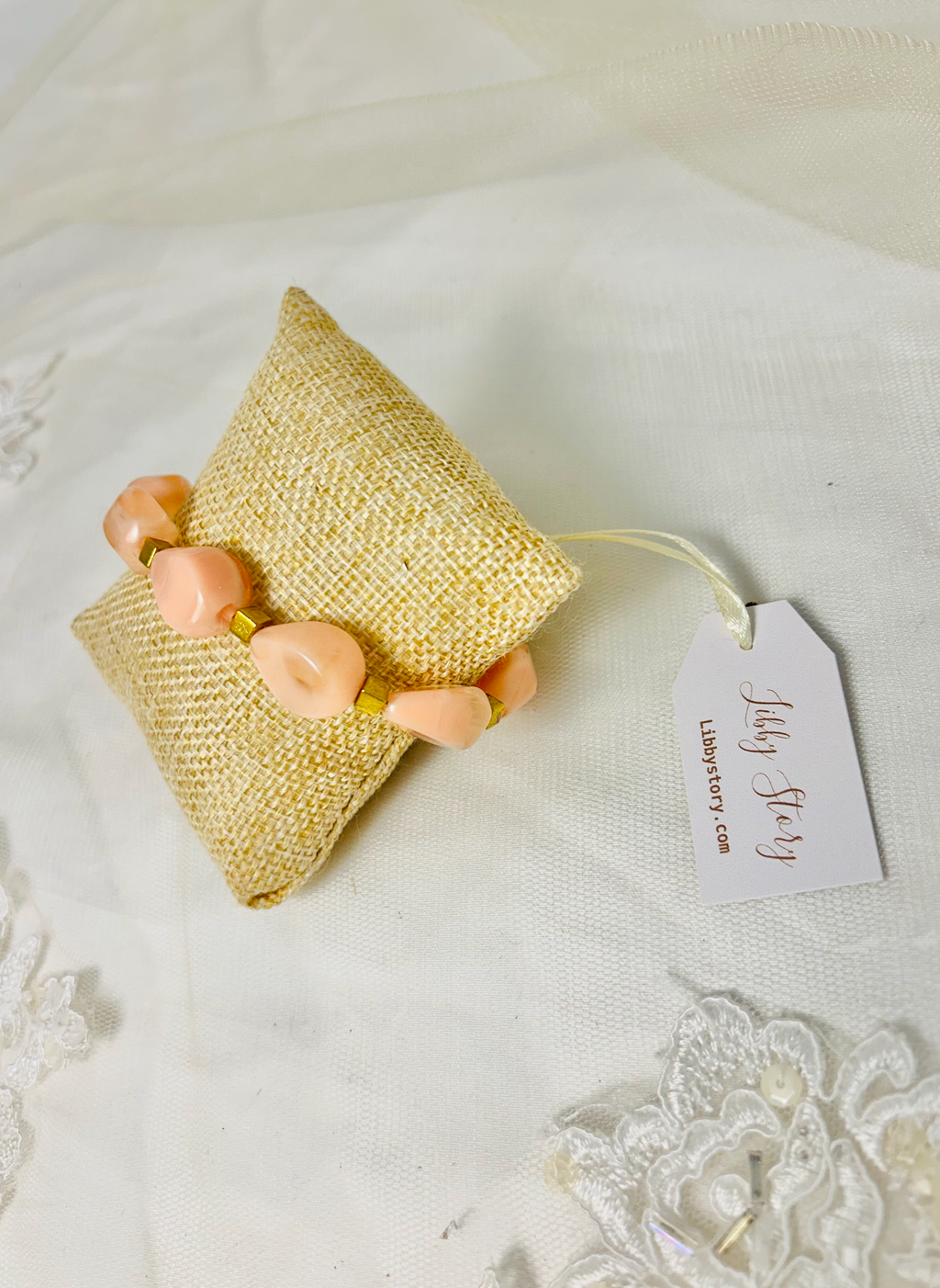 Pink/Gold Vintage Mix Bracelet