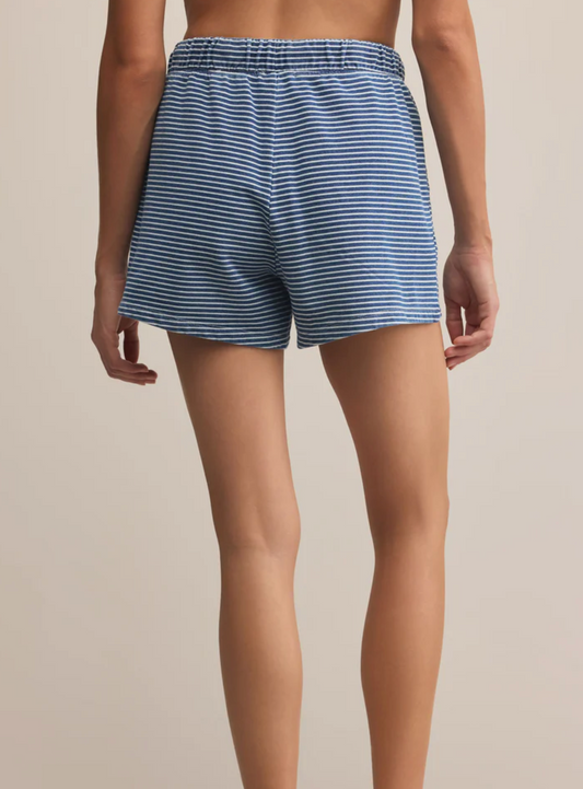 Hunter Knit Denim Striped Short