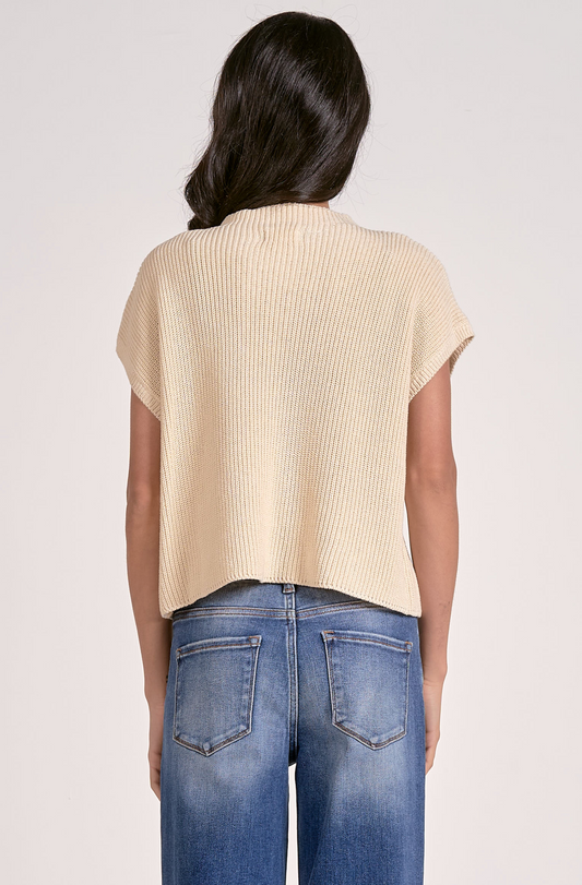 Elan Sweater Cap Sleeve Crewneck