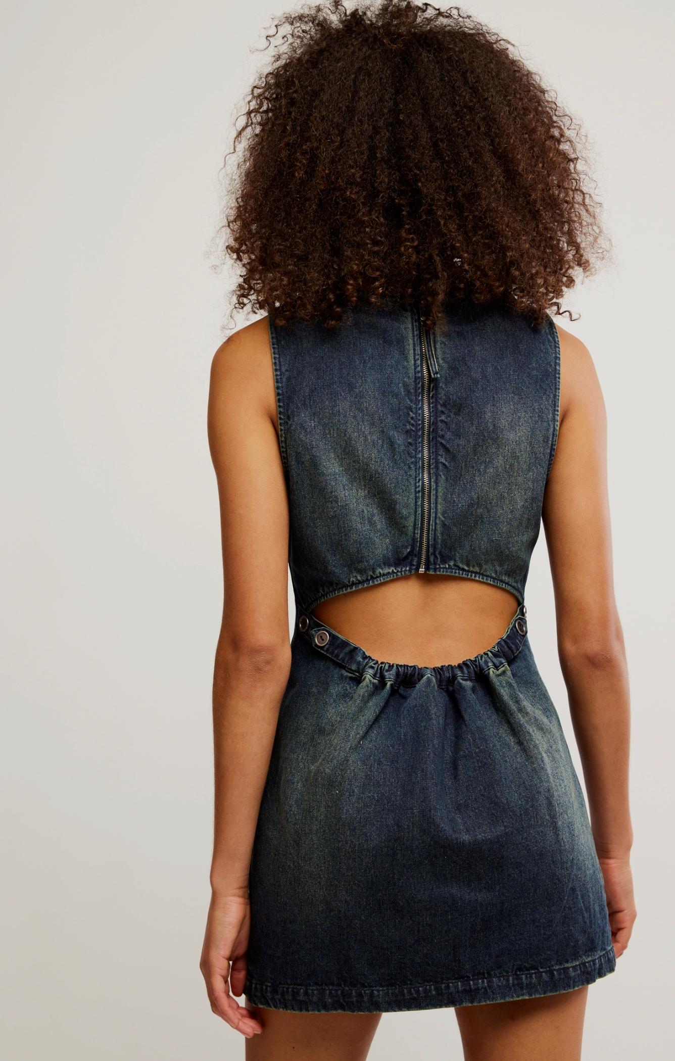 Free People Atlas Denim Mini Dress