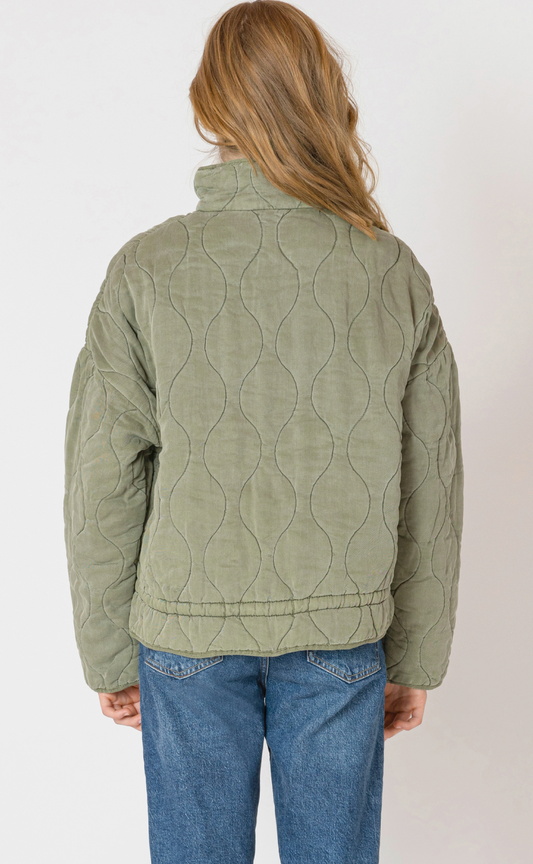 Dex DRAWSTRING QUILTED JACKET