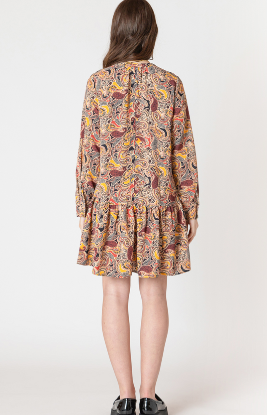 Dex FLOUNCE HEM DRESS