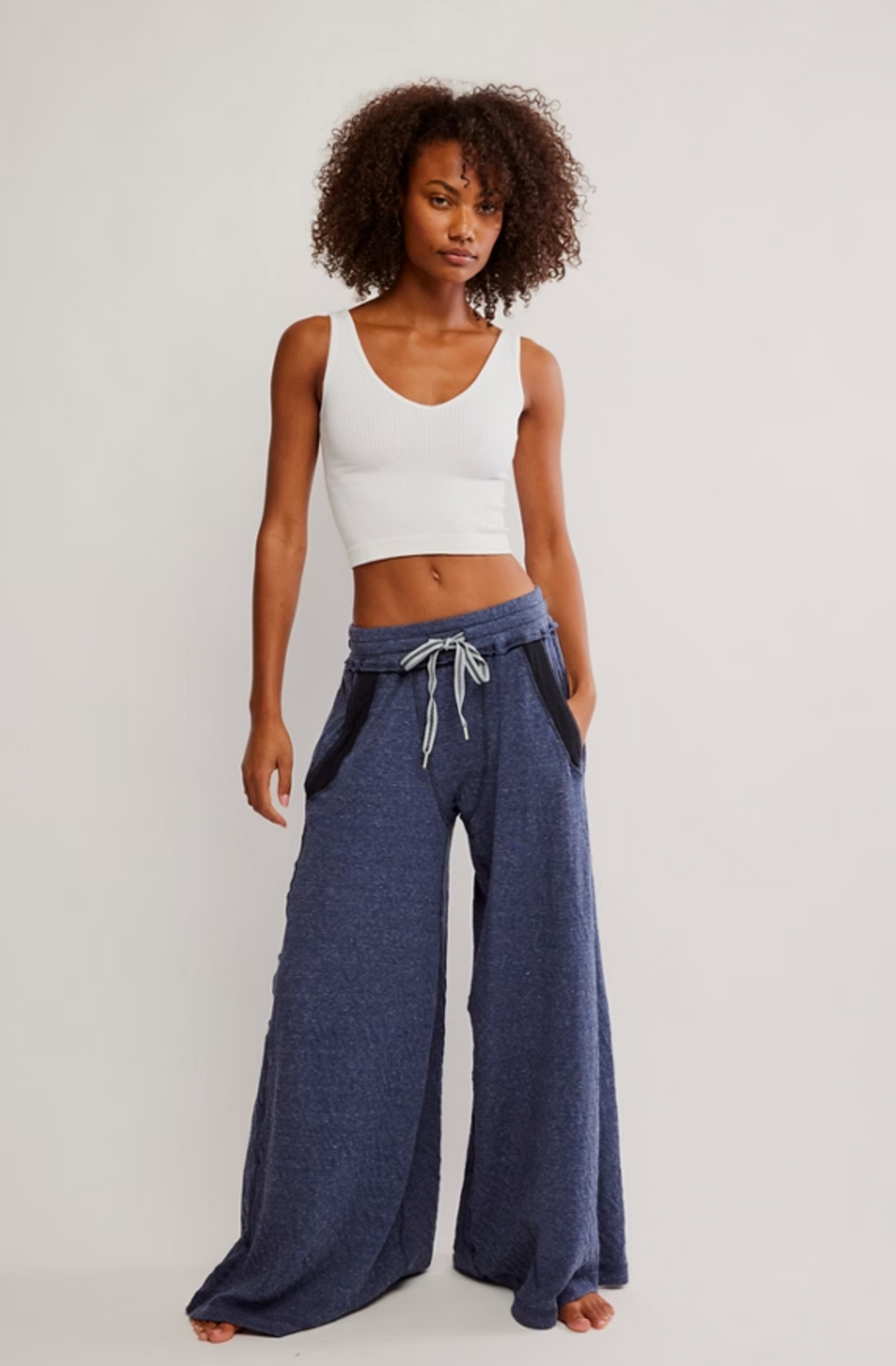 Free People Wait A Minute Wide-Leg Lounge Pants