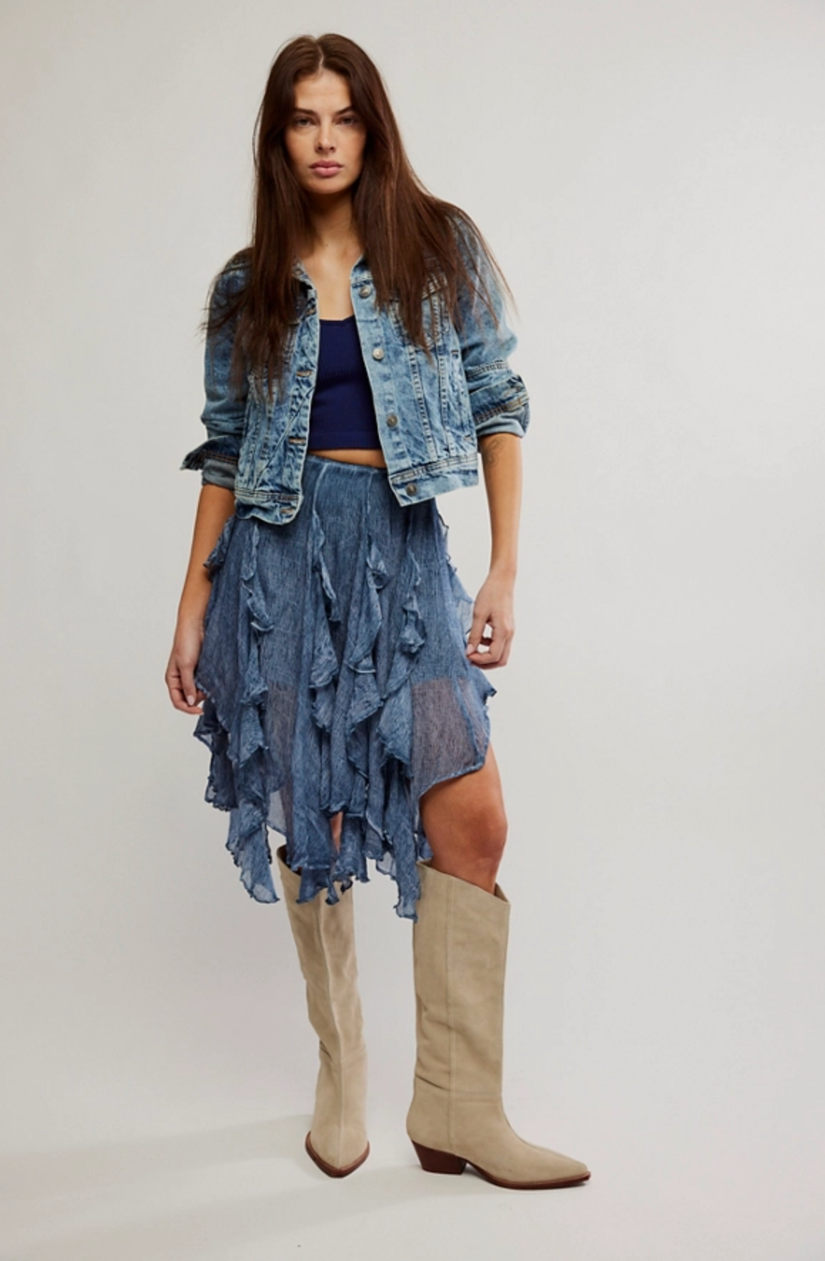 Free People Susanna Midi Skirt