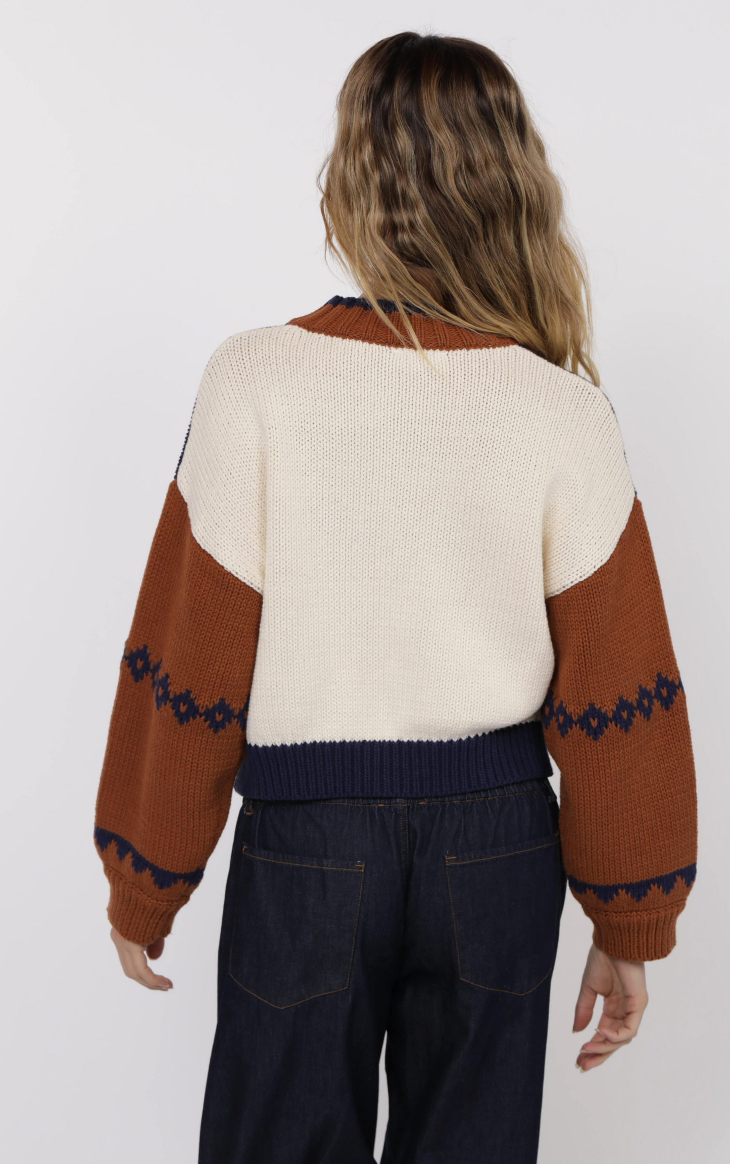 Sage the Label SWEET ROSE JACQUARD ZIP SWEATER JACKET