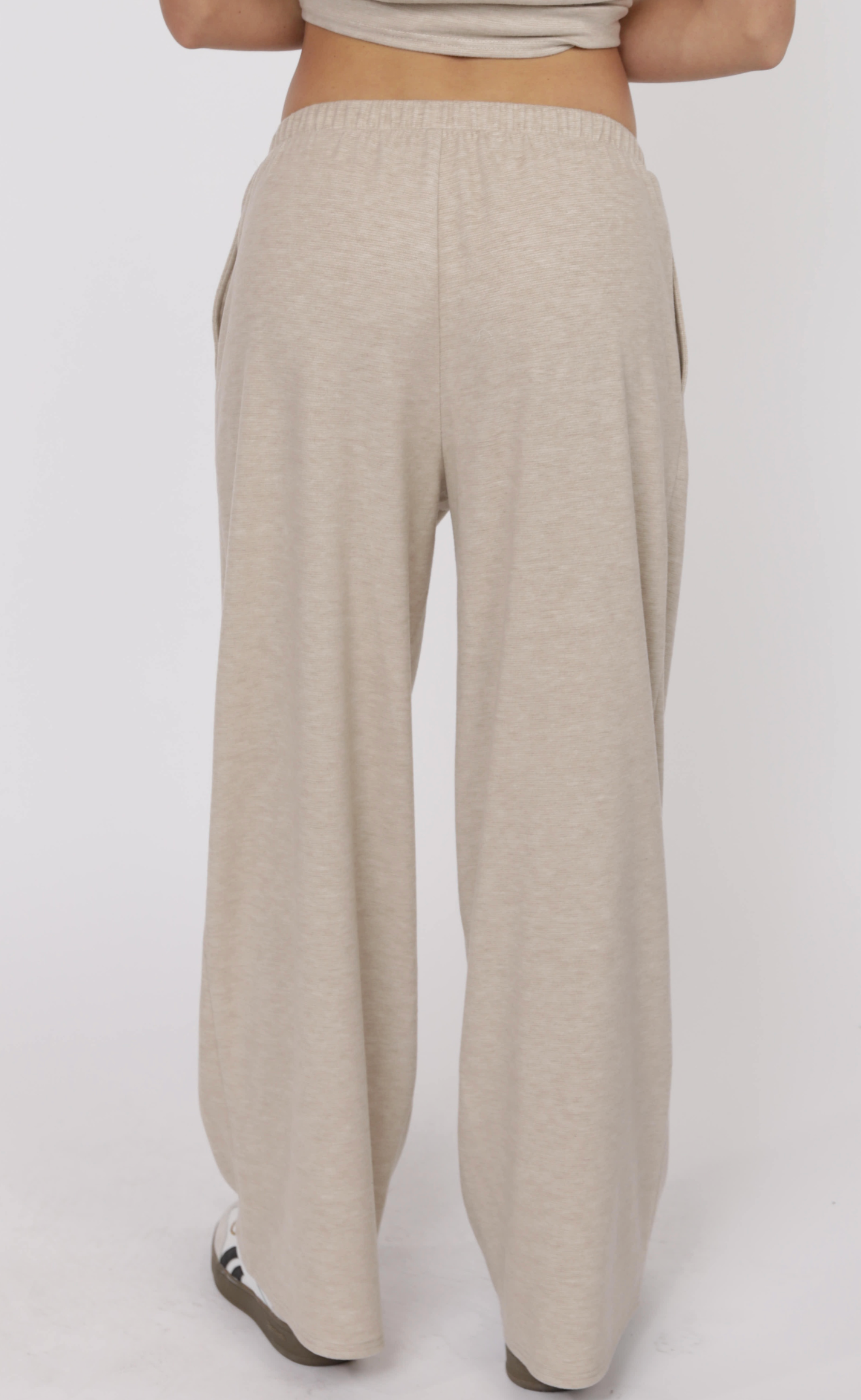 Sage the Label CINDY ELASTIC WAIST PULL UP KNIT PANT