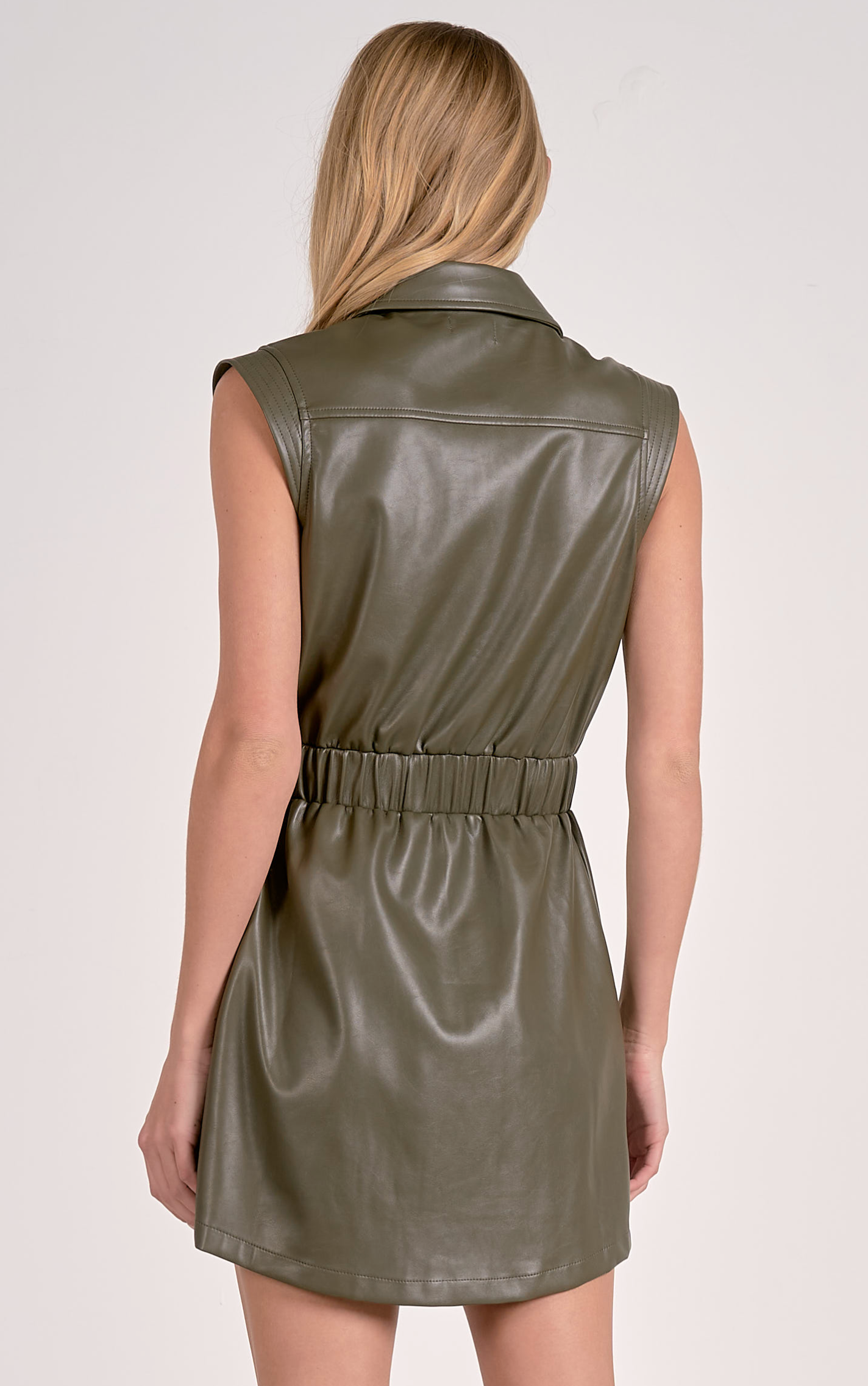 Elan Sleevless Elastic Waist Dress