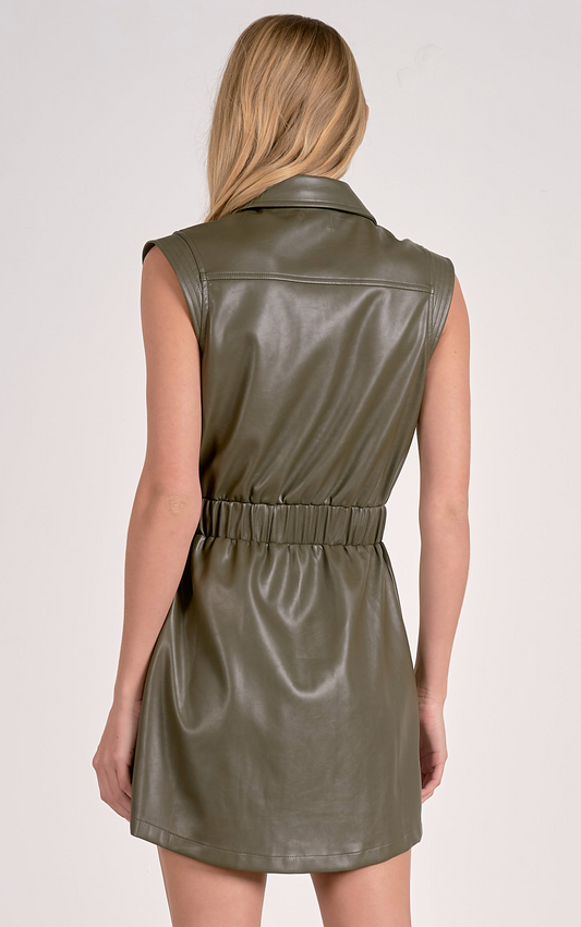 Elan Sleevless Elastic Waist Dress