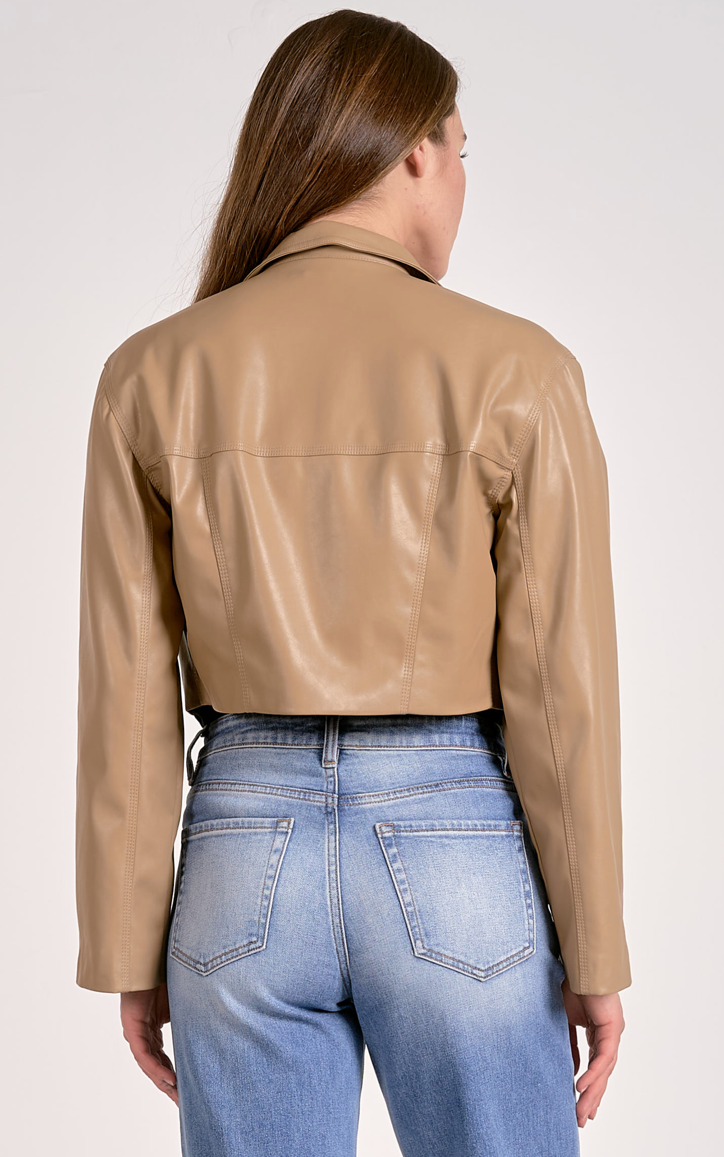 Elan Front Pocket Cropped Jacket
