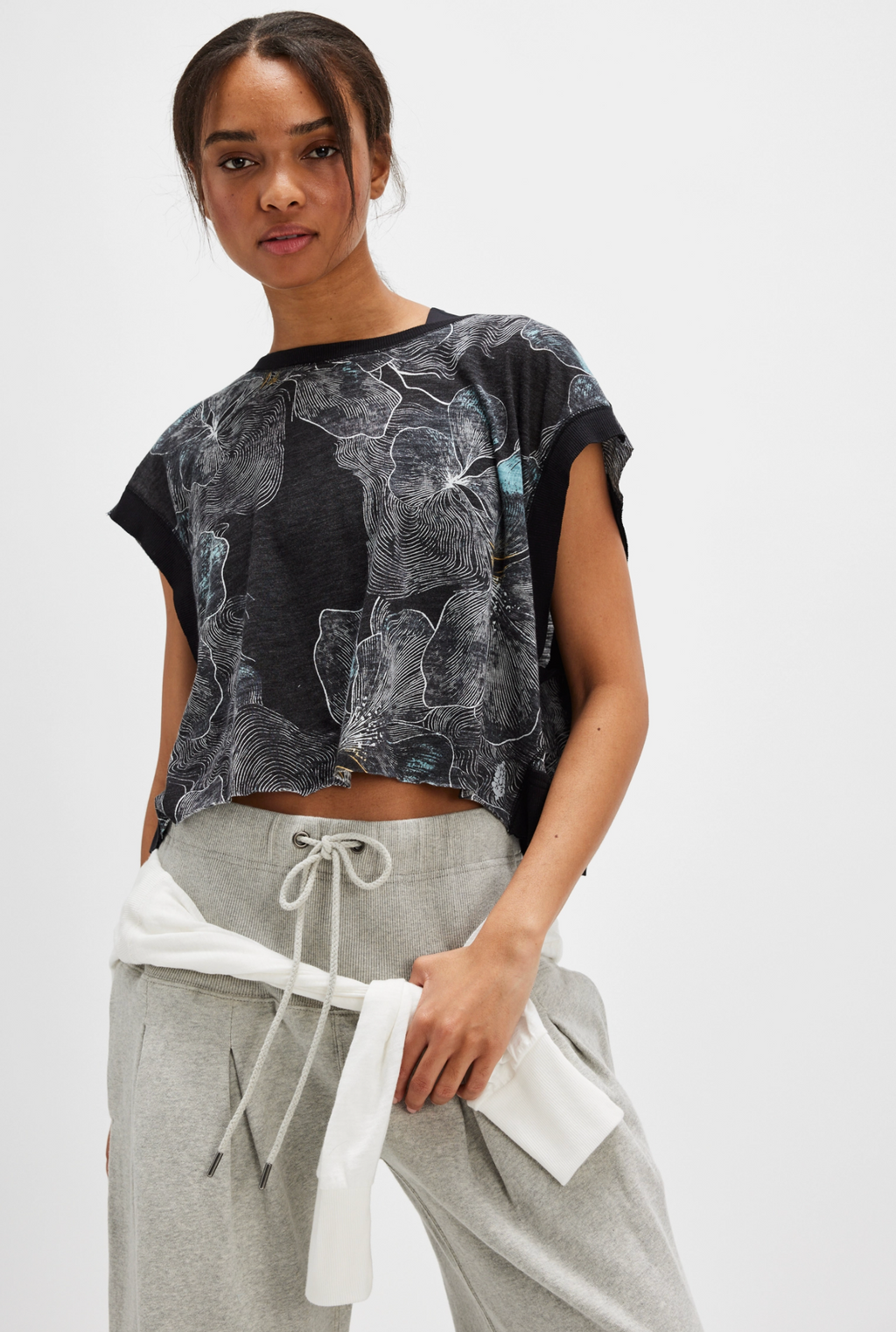 Free People My Time Tee Print