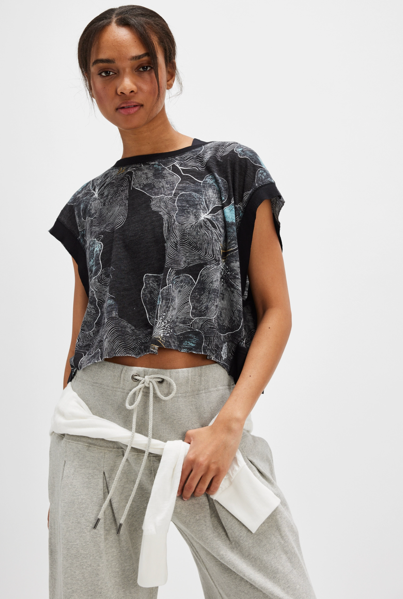 Free People My Time Tee Print