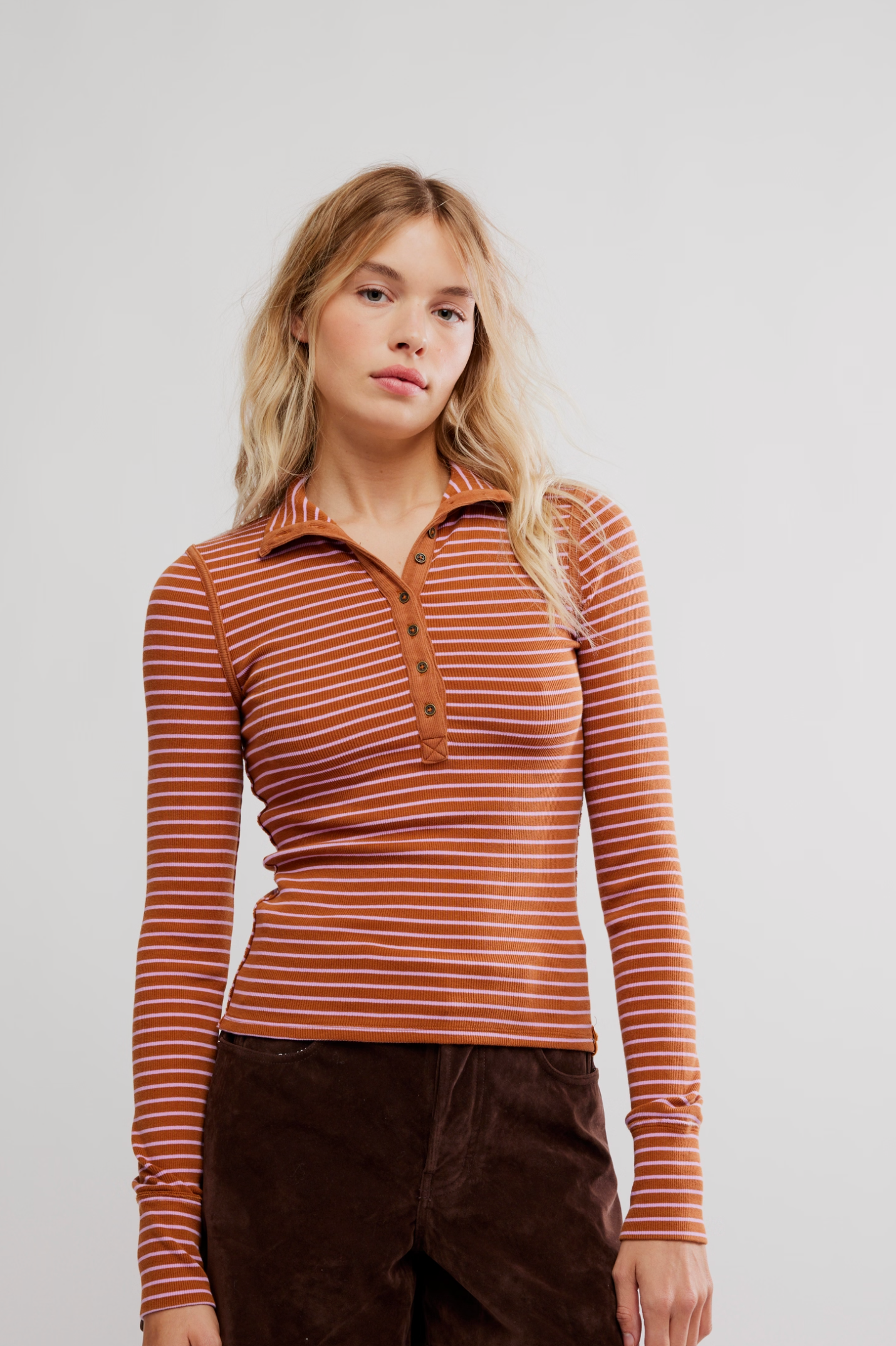 Free People Lake Striped Henley